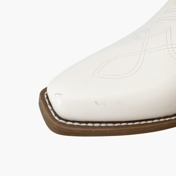 NEW Wild Fable Kenzi Western Boots with Memory Foam Insole - Ivory - Size 11 - Picture 3 of 8